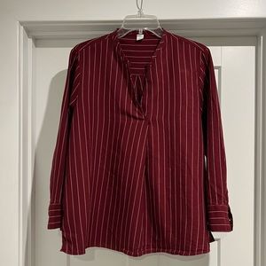 Old Navy Pinstripe Blouse